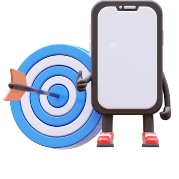 3D Money Coin Character With Target png