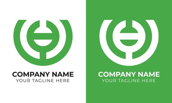 Creative modern minimal abstract monogram initial letter yu logo design template Free Vector