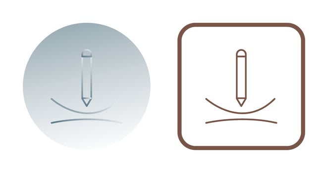 Draw Curve Vector Icon