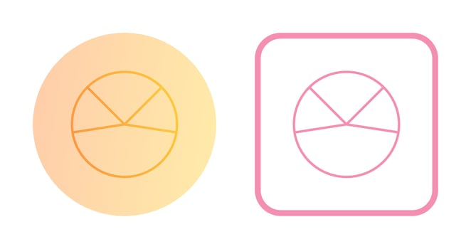 Pie Chart Analysis Vector Icon