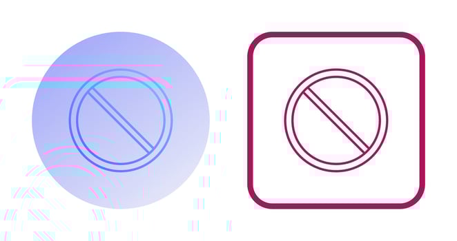 Prohibited Vector Icon