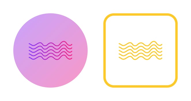 Magnetic Waves Vector Icon