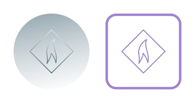 Flammable Material Vector Icon