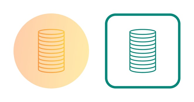 Stack of Coins Vector Icon