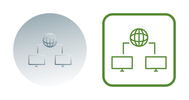 Unique Internet Connectivity Vector Icon