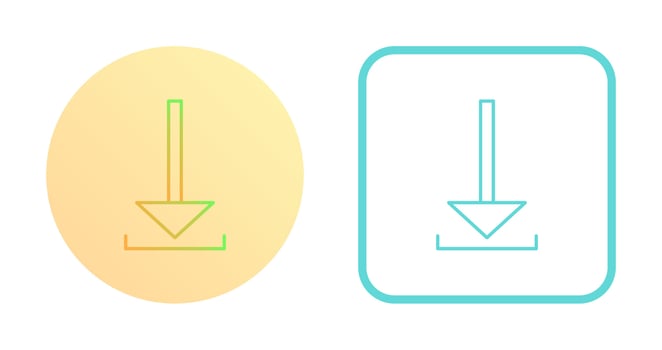 Unique Download Vector Icon