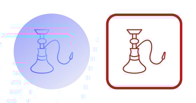 Unique Hookah Vector Icon