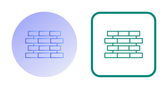 Unique Bricks Vector Icon