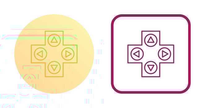 Unique Gaming Control Vector Icon