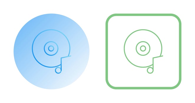 Music CD Vector Icon