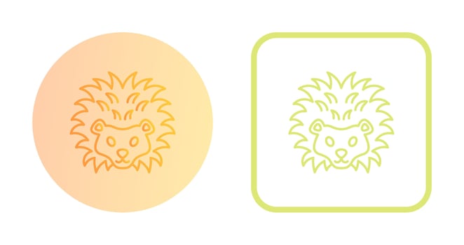 Hedgehog Vector Icon