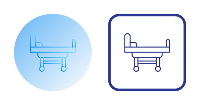 Hospital Bed Vector Icon