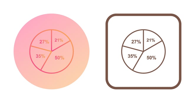 Pie Chart Vector Icon