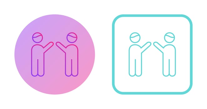 Waing to people Vector Icon