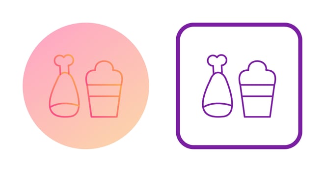 Food and Beer Vector Icon