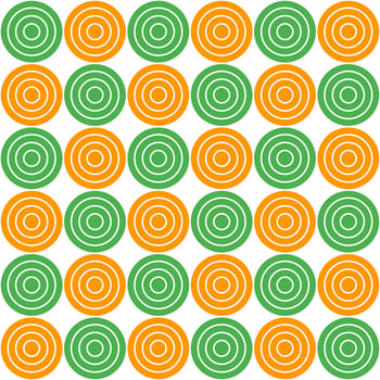 St. Patrick's day circle pattern. Circle vector seamless pattern. Decorative element, wrapping paper, wall tiles, floor tiles, bathroom tiles.