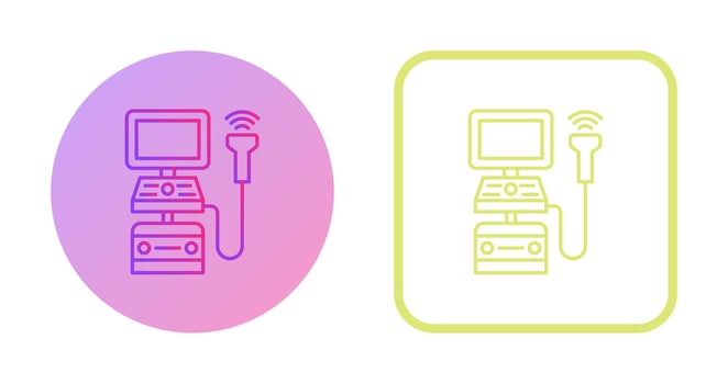 Ultrasound Machine Vector Icon
