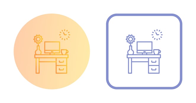 Work Table Vector Icon