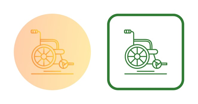 Wheel Chair Vector Icon