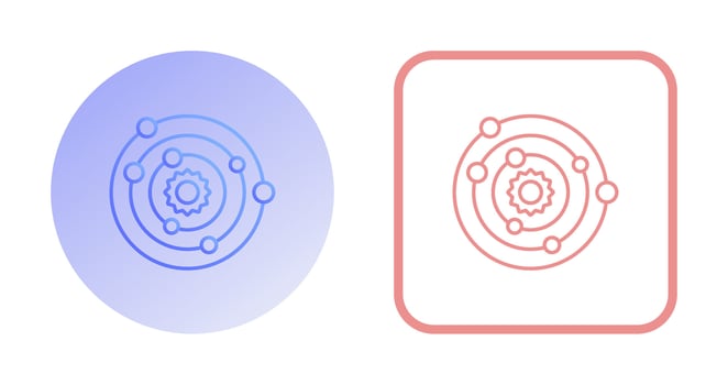 Solar System Vector Icon