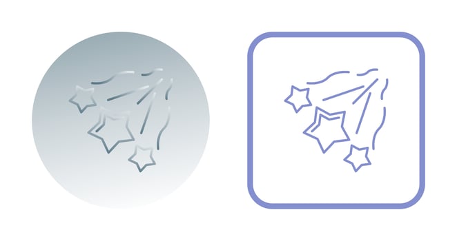 Falling Stars Vector Icon