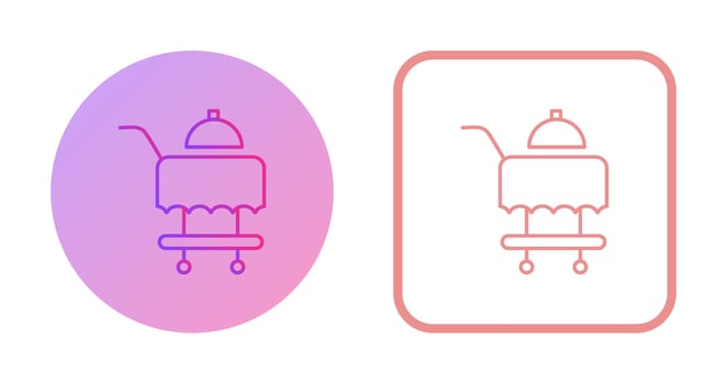 Room Service Vector Icon
