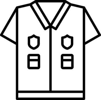 Police Uniform Vector Icon
