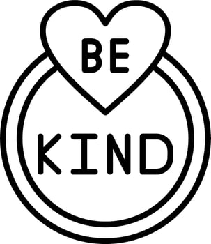Be Kind Vector Icon