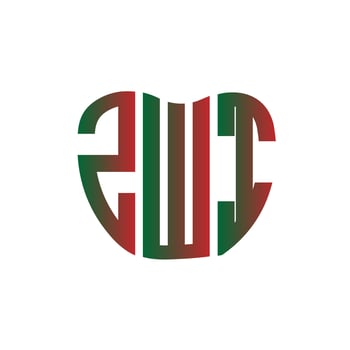 ZWI letter logo creative design. ZWI unique design. vector