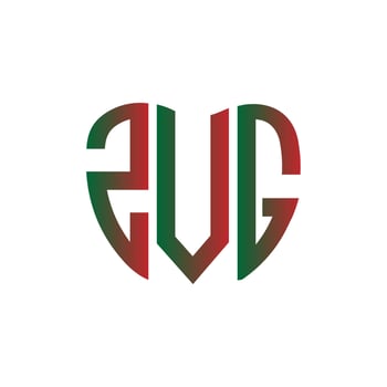 ZVG letter logo creative design. ZVG unique design. vector