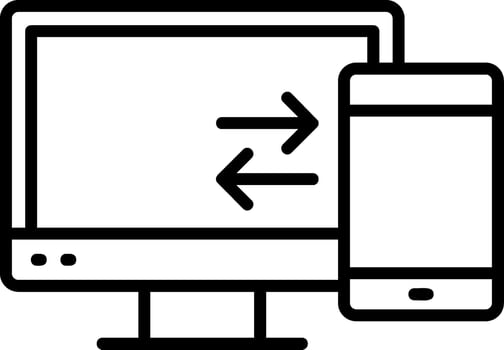 Data Transfer Vector Icon