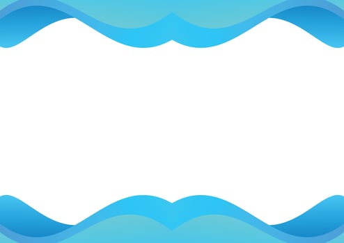abstract wave blue background modern style design vector
