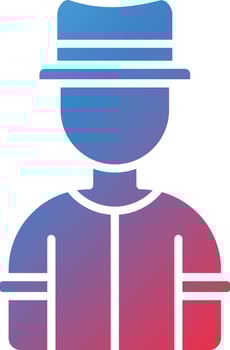 Survivalist Male Vector Icon