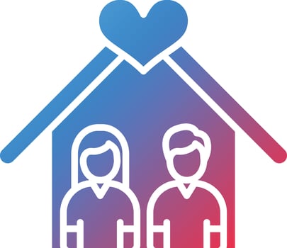 Happy Family Vector Icon