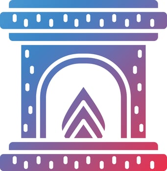 Fireplace Vector Icon