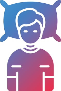Lying Down Vector Icon