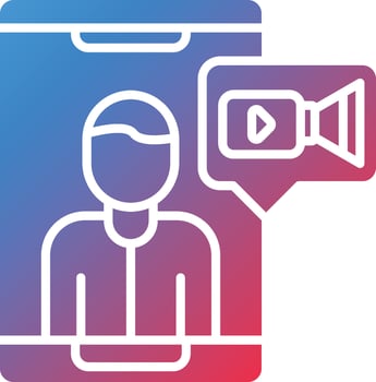 Video Chat Vector Icon