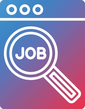 Job Search Website Vector Icon