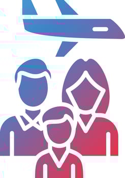 Family Tour Vector Icon