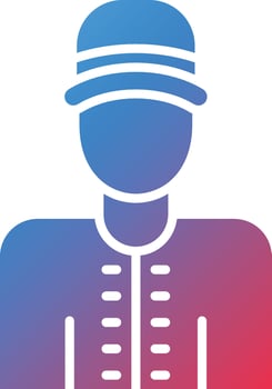 Delivery Man Vector Icon