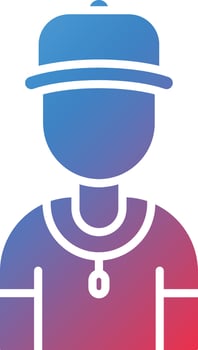 Hockey Coach Vector Icon