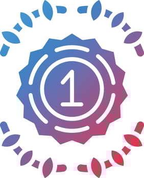First Place Vector Icon