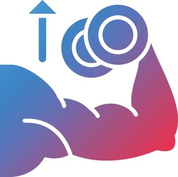 Muscle Gain Diet Vector Icon