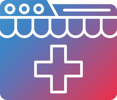 Medical Ecommerce Website Vector Icon