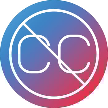 Closed Captioning Vector Icon