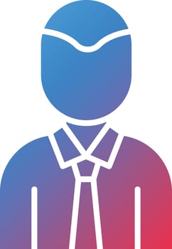 Account Executive Male Vector Icon