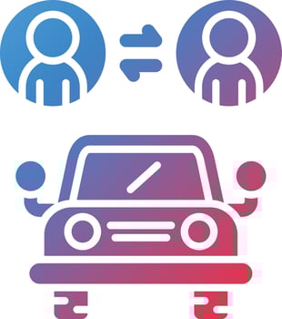 Carpool Vector Icon
