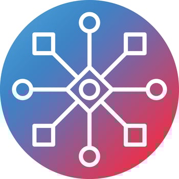Cross Channel Vector Icon