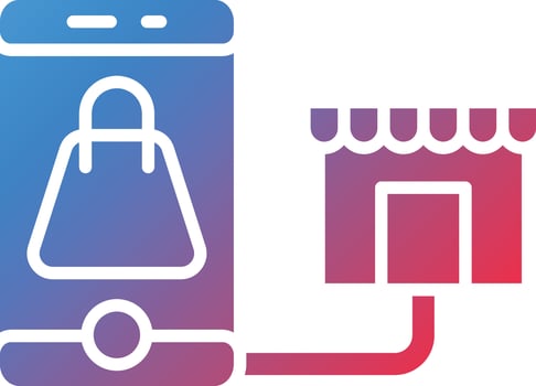 Showrooming Vector Icon