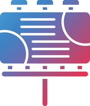 Billboard Vector Icon